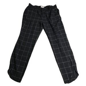 MARINE LAYER Allison Black White Grid Pattern Lounge Pants Women's Medium